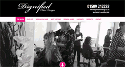 Desktop Screenshot of dignifiedhairdesign.co.uk